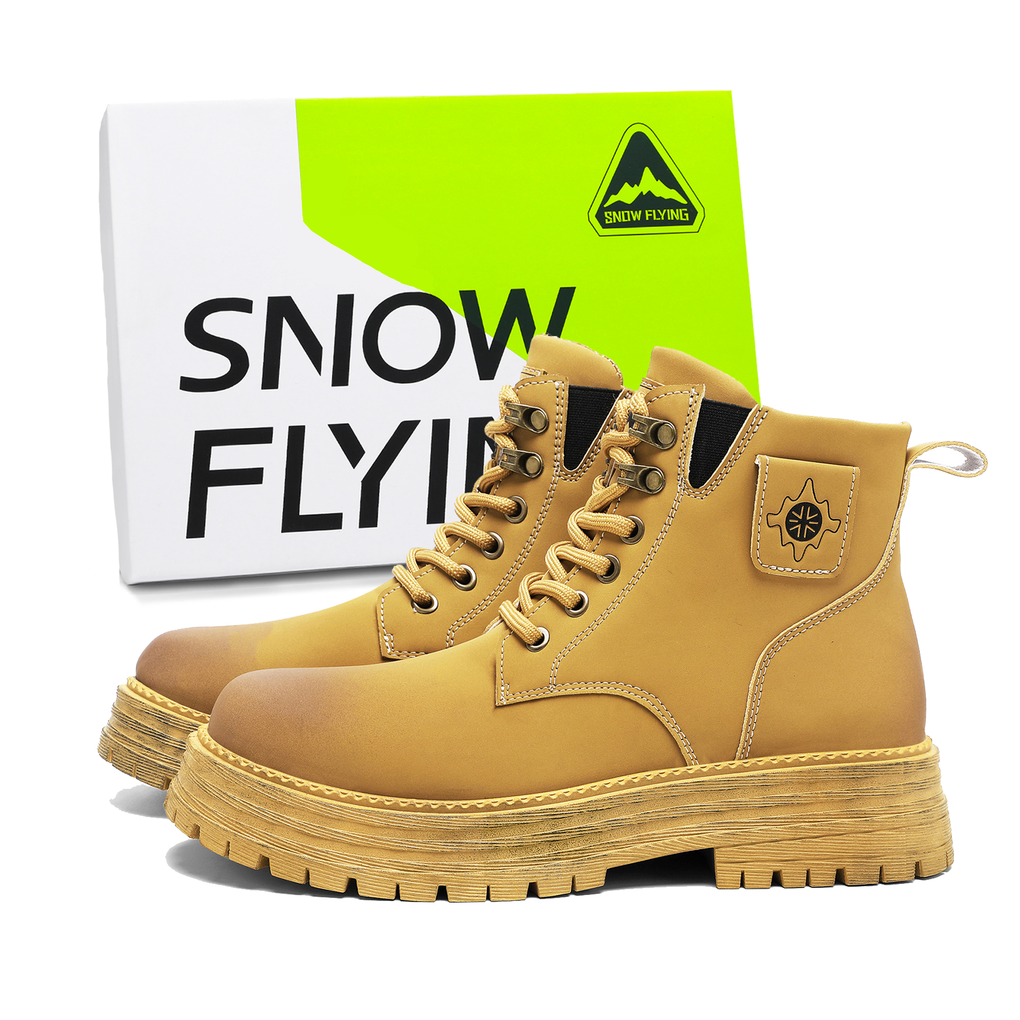 

Ботинки Winter Tactical Boots Collection Crew Martin Boot Men's SNOW FLYING, Caramel Brown