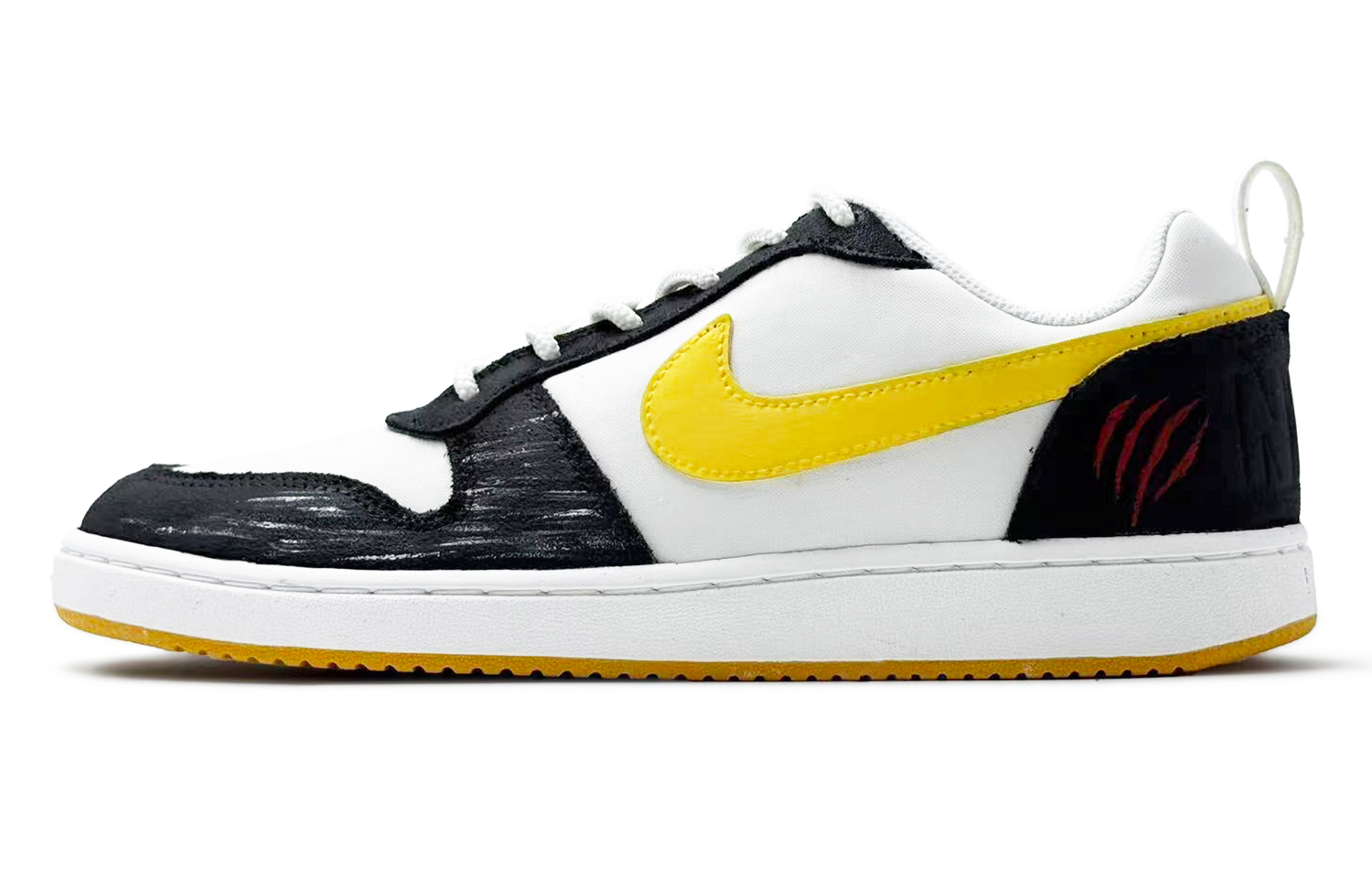 

Nike Кроссовки для скейтбординга Court Borough Rayquaza Claw, устойчивые к истиранию, низкие, мужские, черно-белые