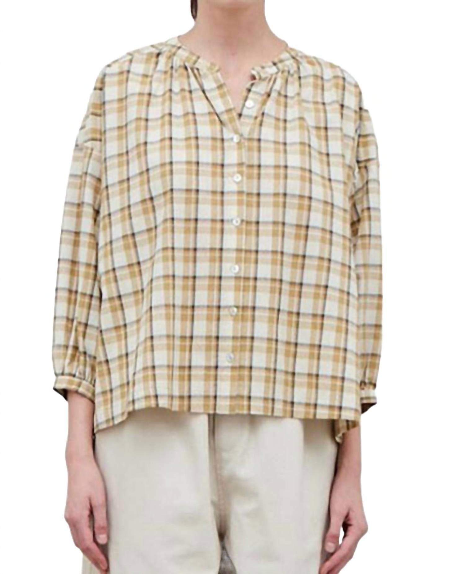 

Женская хлопковая блуза в клетку Dune GRADE & GATHER, Dune