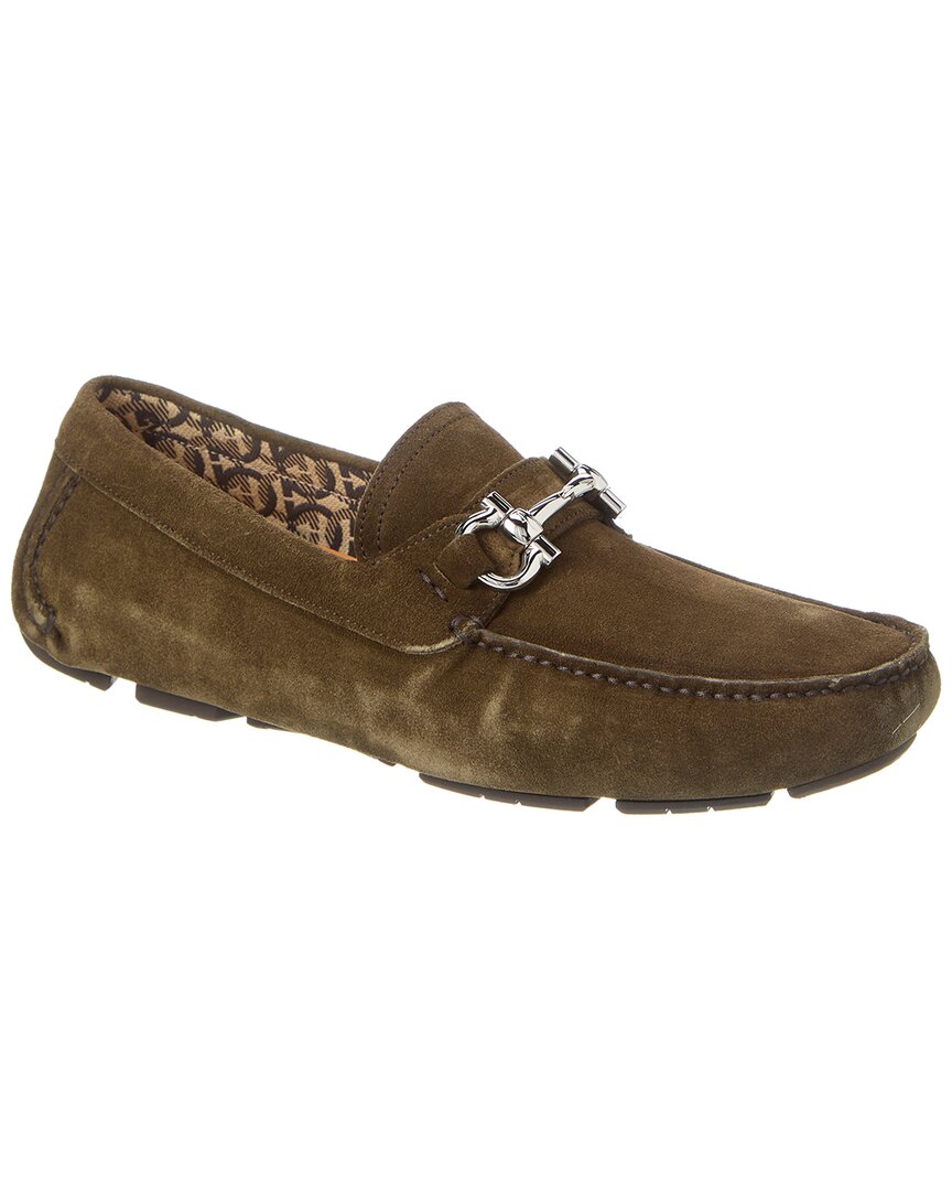 

Ferragamo Parigi Эко Замшевые Лоферы Salvatore Ferragamo, зеленый