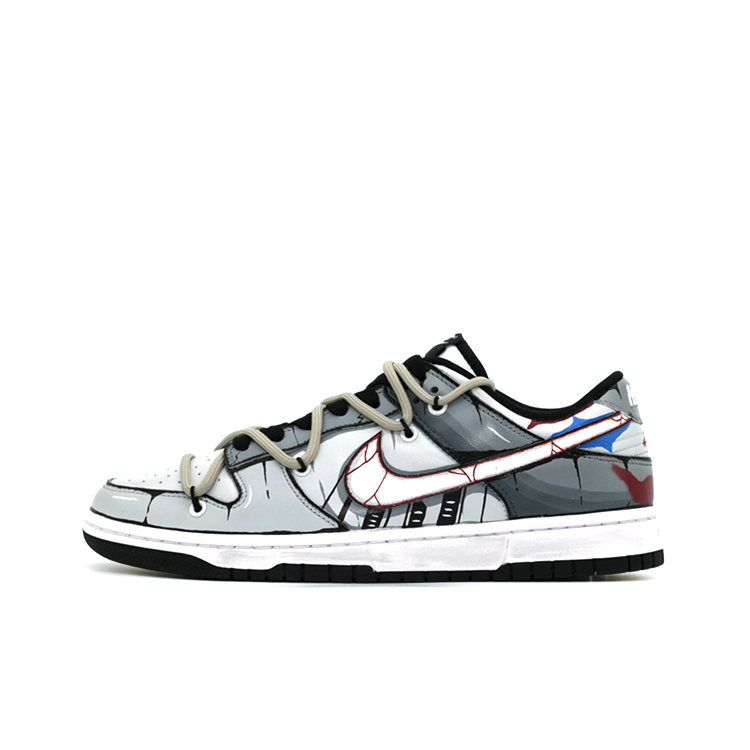 

Кроссовки Nike Dunk Skateboarding Shoes Men Low-top Blue, светло-серый