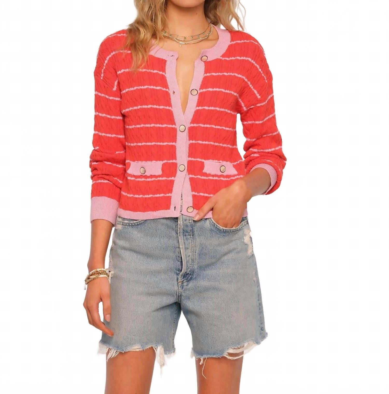 

Heartloom Женский кардиган Nadine цвета «Огненный»