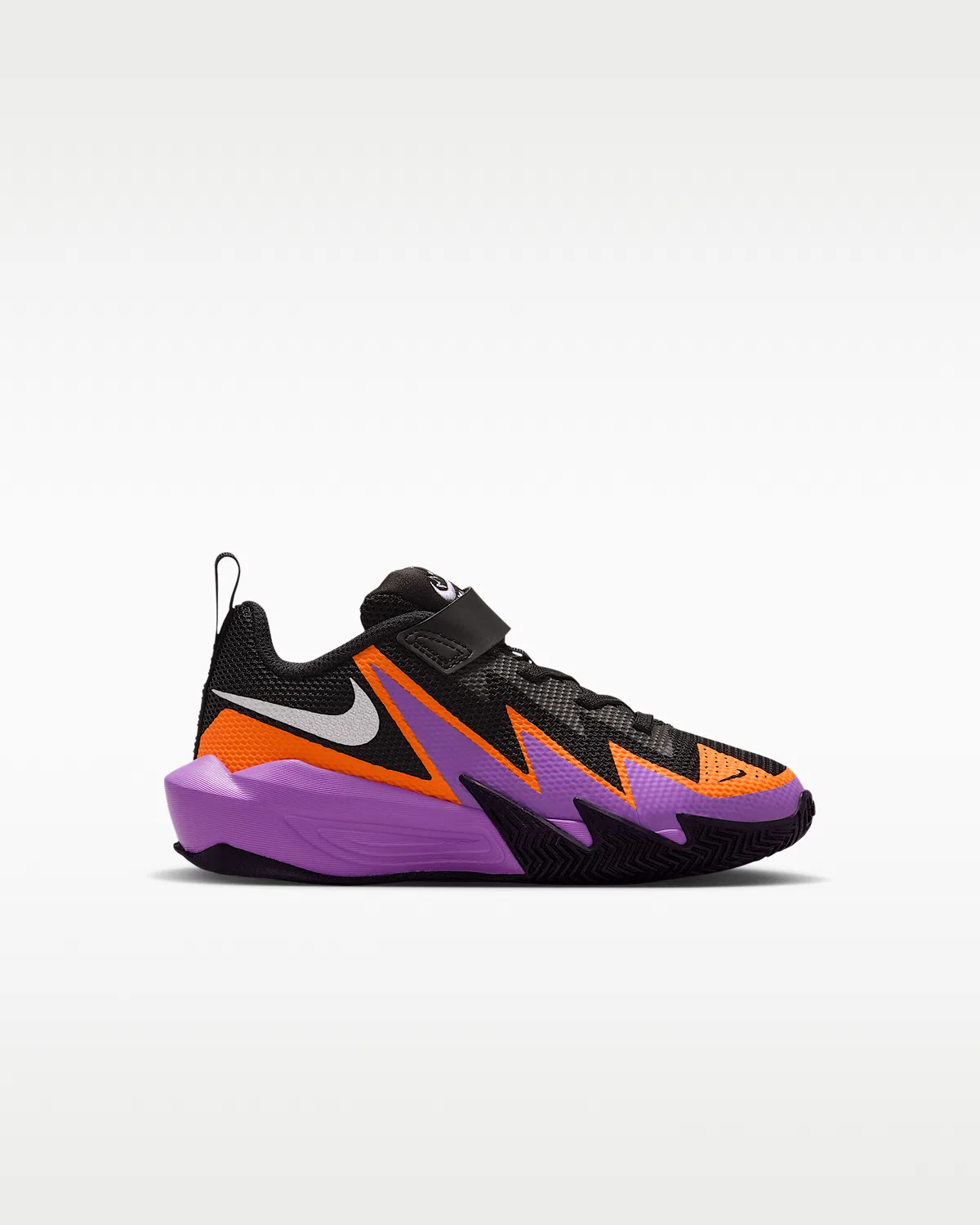 Кроссовки баскетбольные Nike S.T. Dynamite для маленьких детей, Black/Bright Violet/Total Orange/Metallic Silver — фото 3