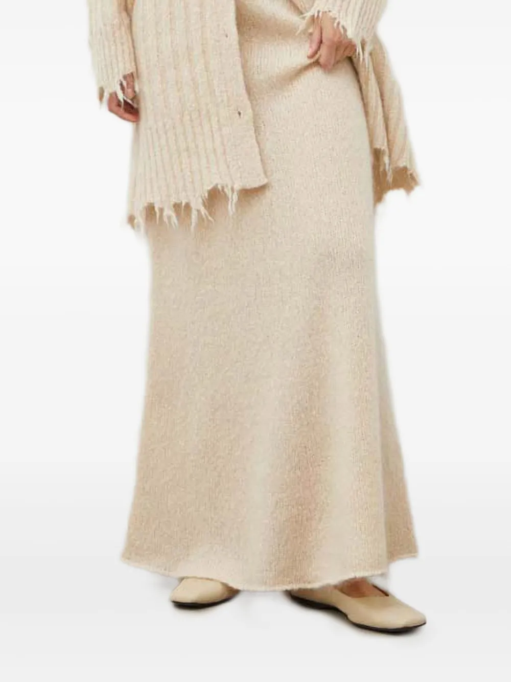 

Макси-юбка в рубчик Herskind, нейтральный