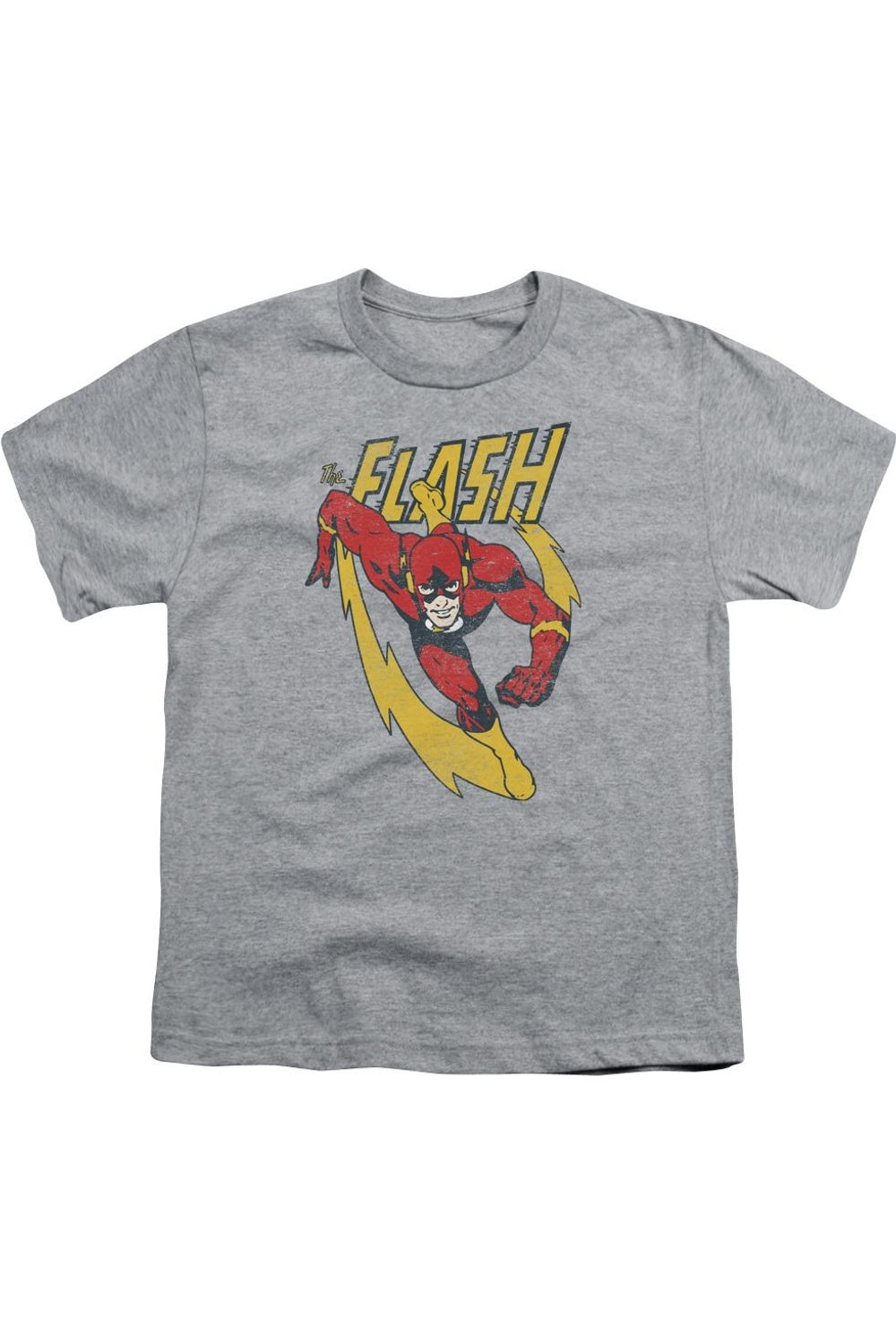 

Футболка с коротким рукавом для детей "Лига справедливости Америки: След молнии" Gildan, Athletic Heather