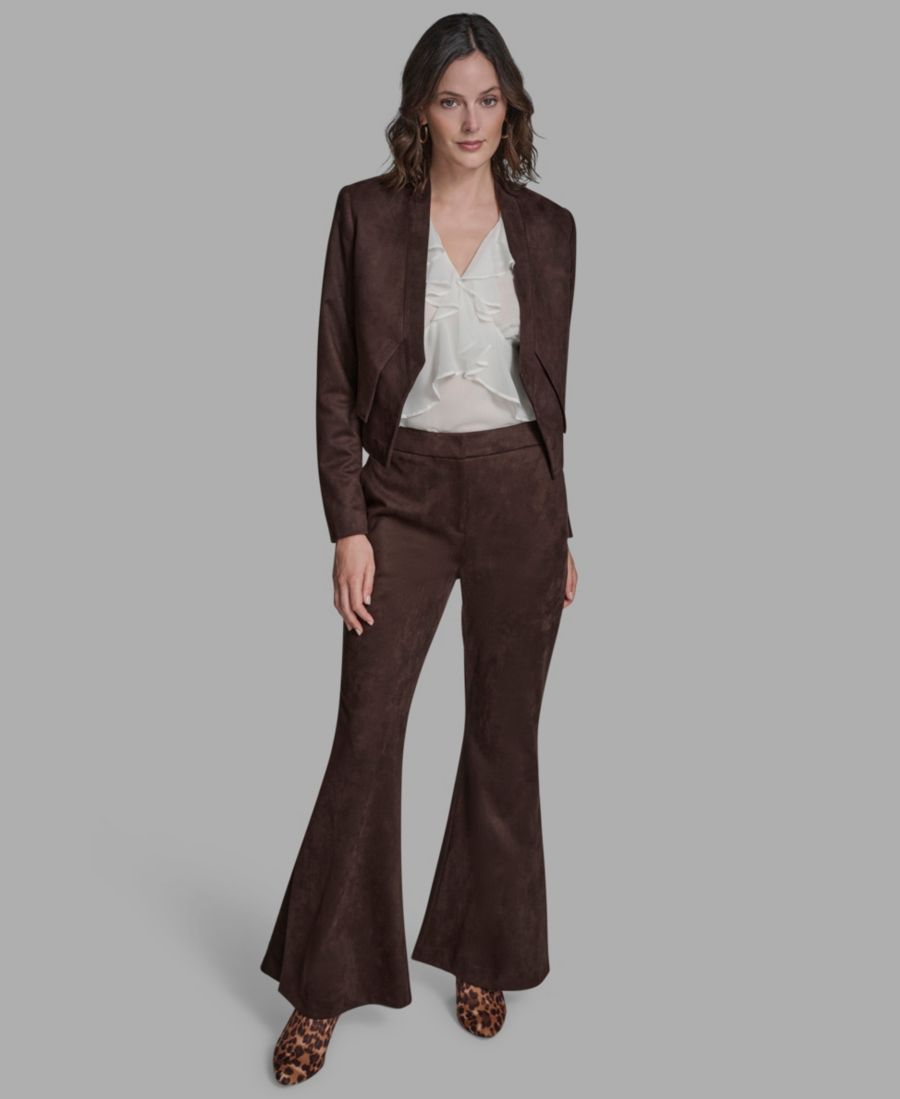 

Женская куртка без воротника с открытой передней частью BCBG, Truffle