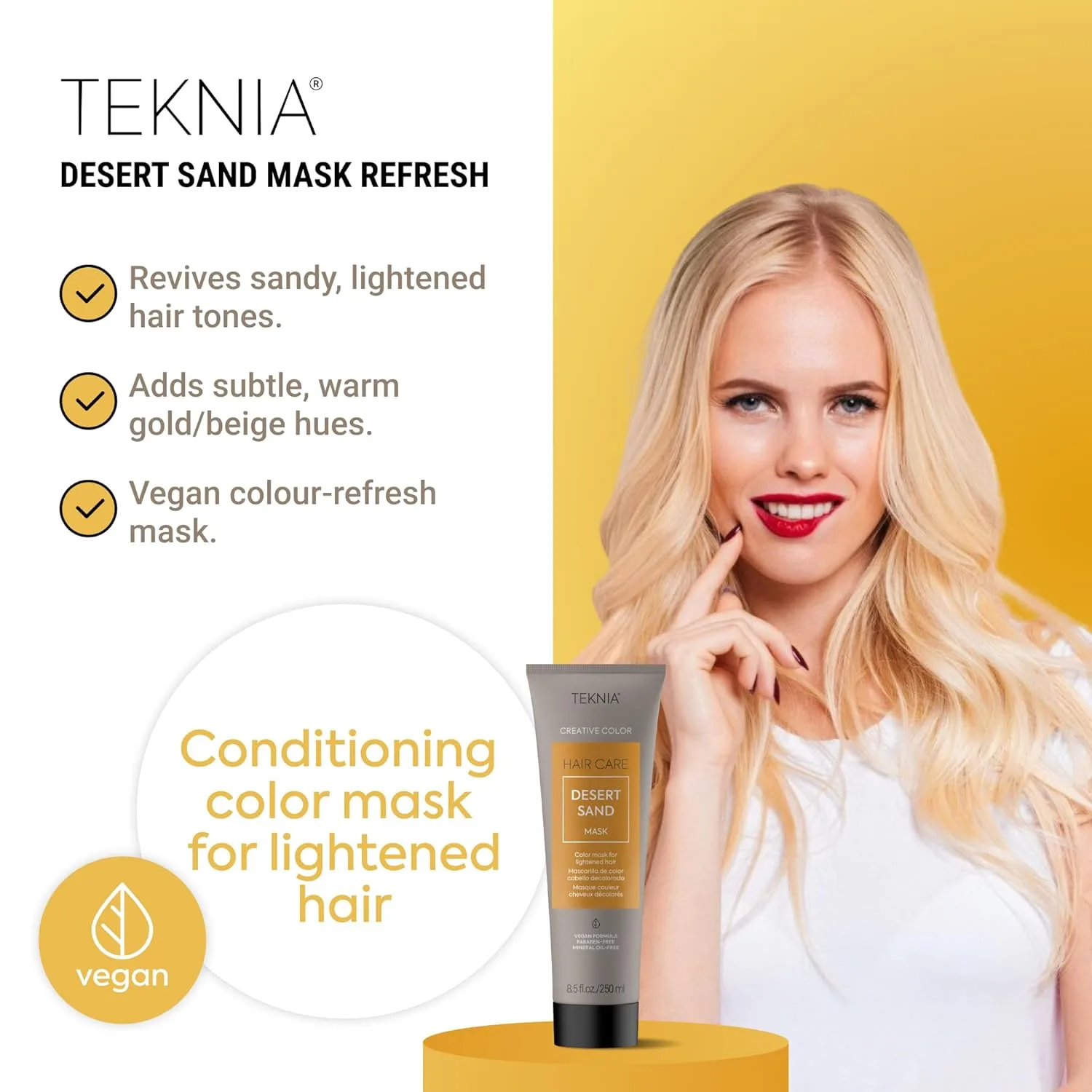 Маска для волос LAKMÉ Teknia Color Refresh, маска для окрашивания волос., Desert Sand — фото 2