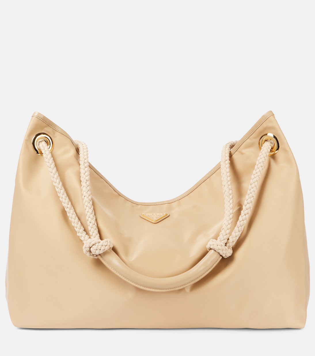 

Сумка-шоппер Mariner Large из переработанного нейлона Prada, Cacao