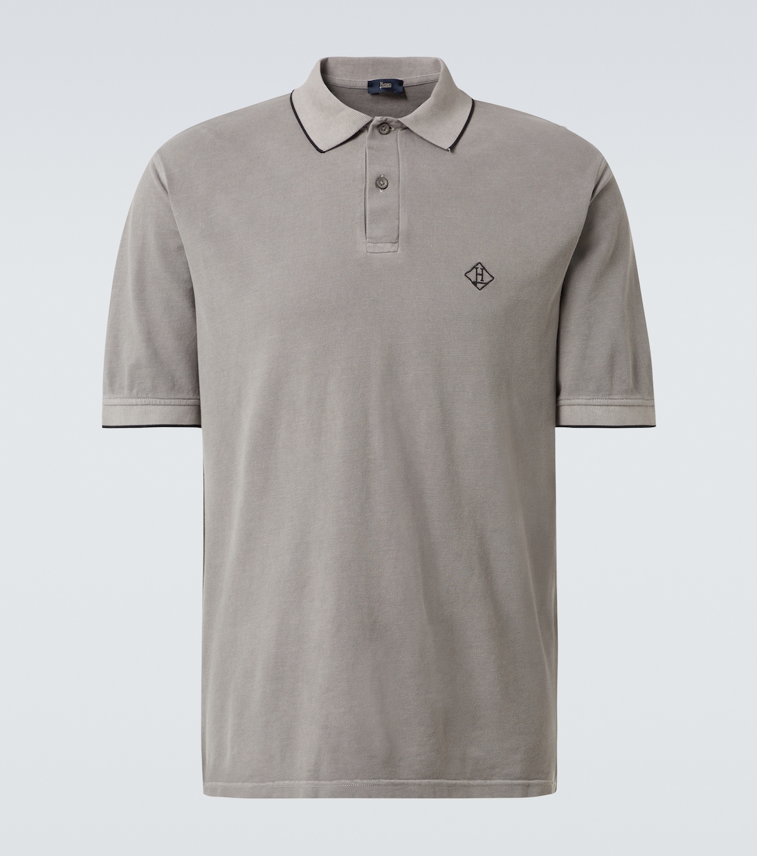 

Рубашка-поло из хлопкового джерси Herno, Grigio