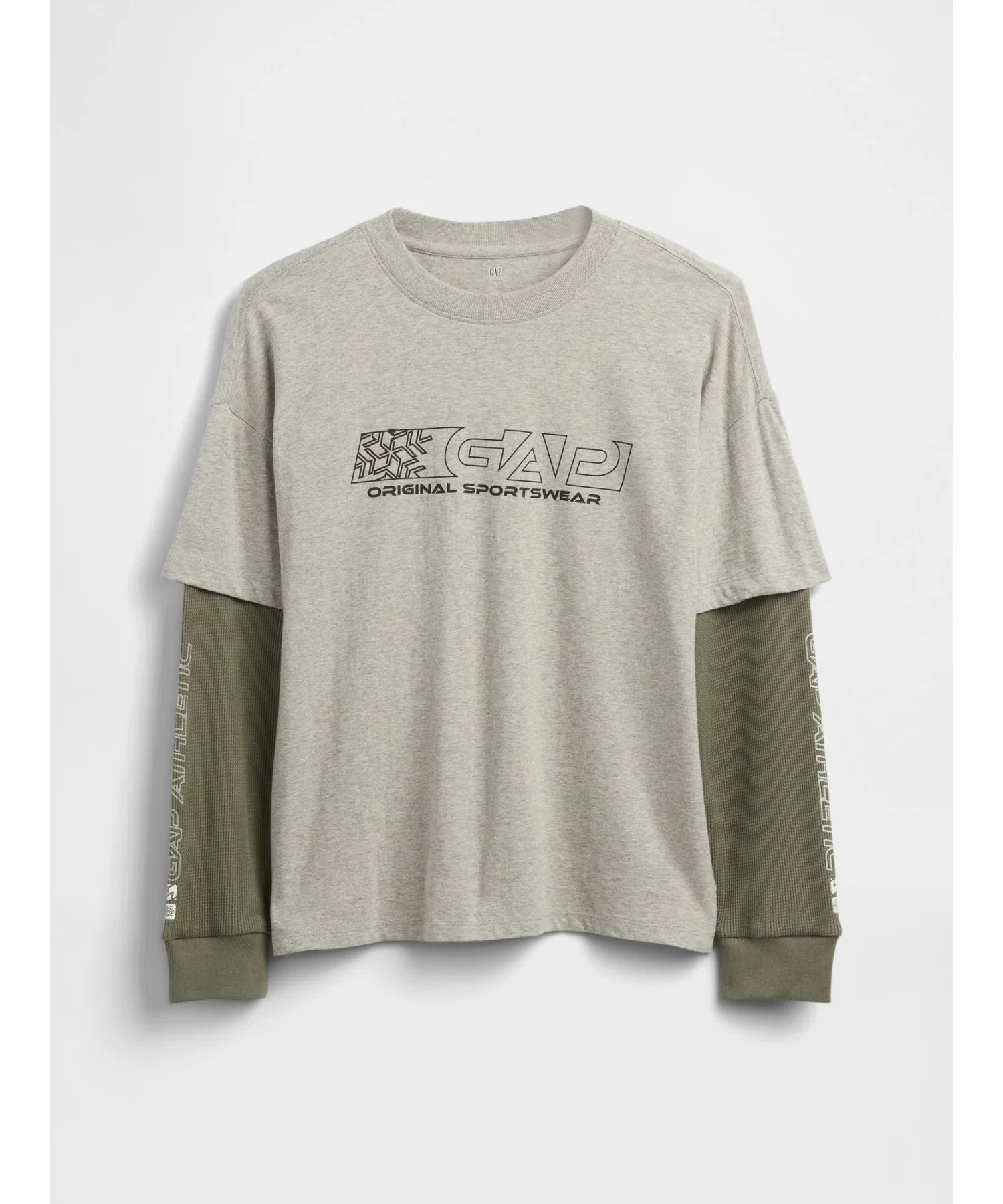 Детская футболка GAP 2в1 с длинным рукавом и логотипом