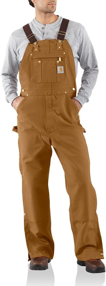 

Carhartt мужские свободные комбинезоны из плотной ткани Firm Duck, Carhartt Brown, 46 x 32