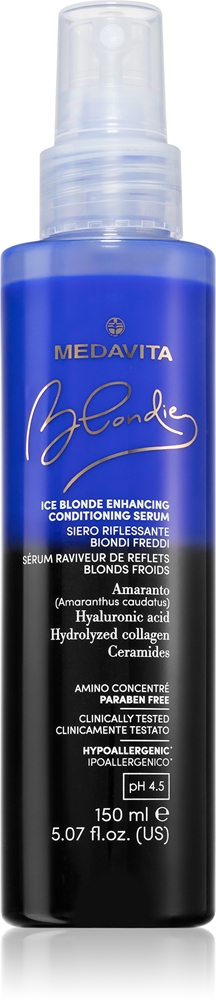 

Несмываемый спрей-кондиционер Blondie Ice Blonde для холодных светлых волос Medavita, ph 4.5 150 мл