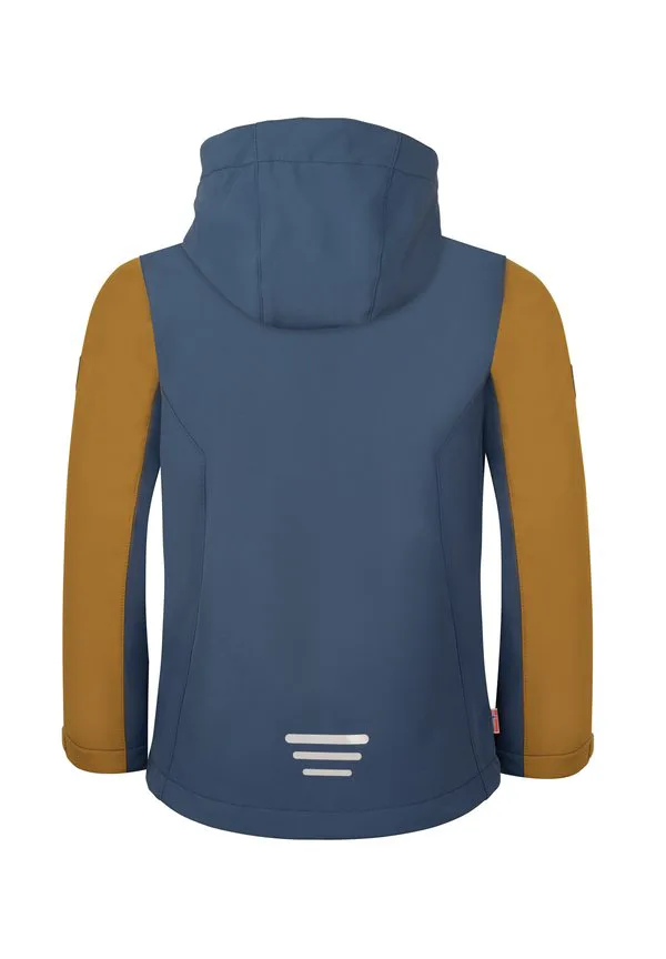 Куртка balestrand из софтшелла Trollkids, Bronze/Stormy Blue — фото 2