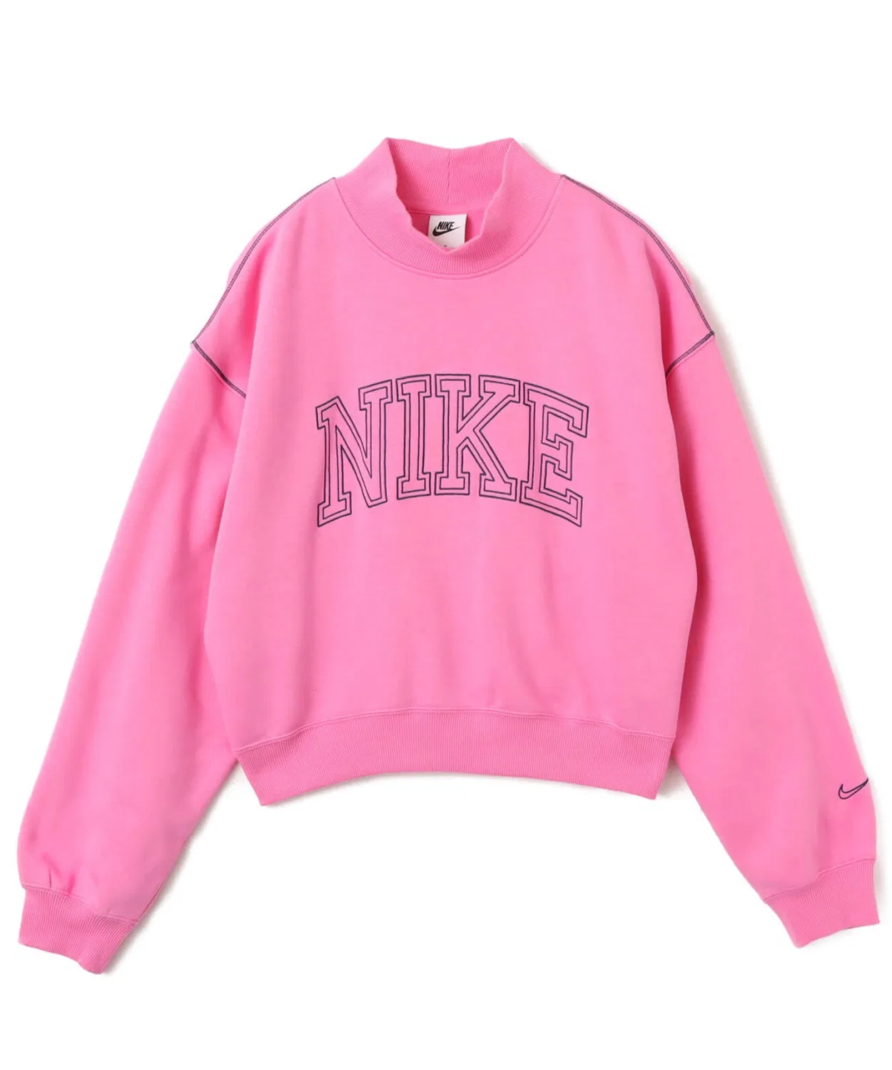 Свитшот женский Nike Sportswear Phoenix Fleece с логотипом, чёрный — фото 3