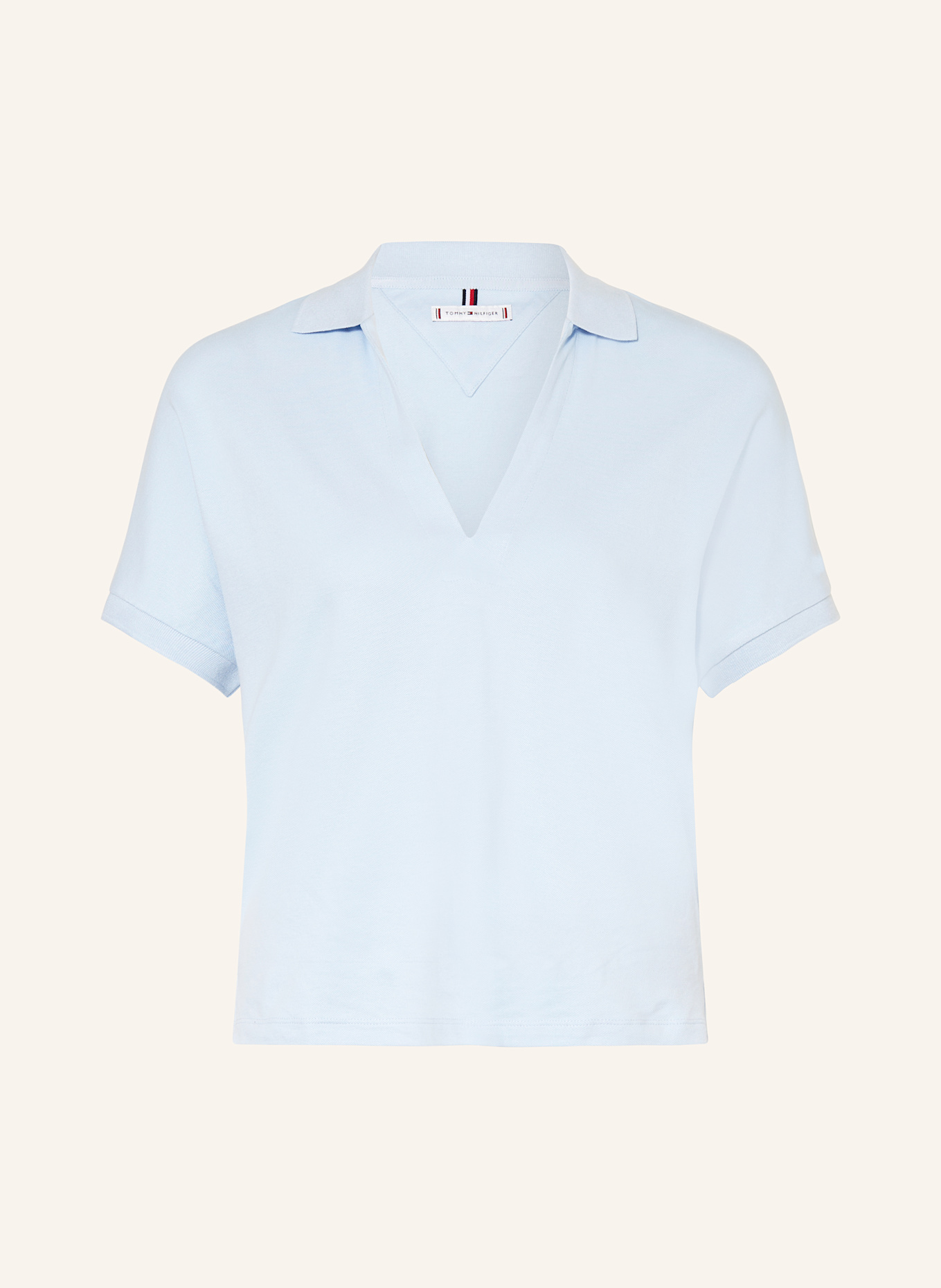 

Рубашка поло из пике Tommy Hilfiger, голубой