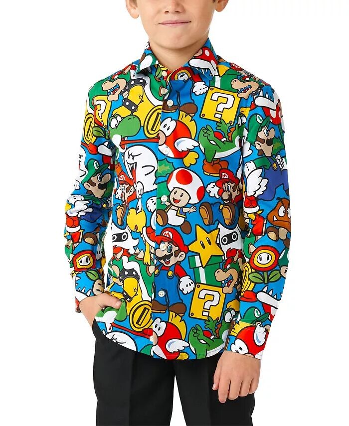

Рубашка Nintendo с лицензией Super Mario для малышей и маленьких мальчиков Opposuits