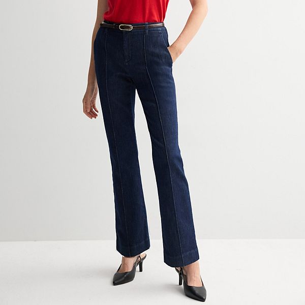 

Женские джинсы bootcut с защипами Nine West, Dark Rinse Denim