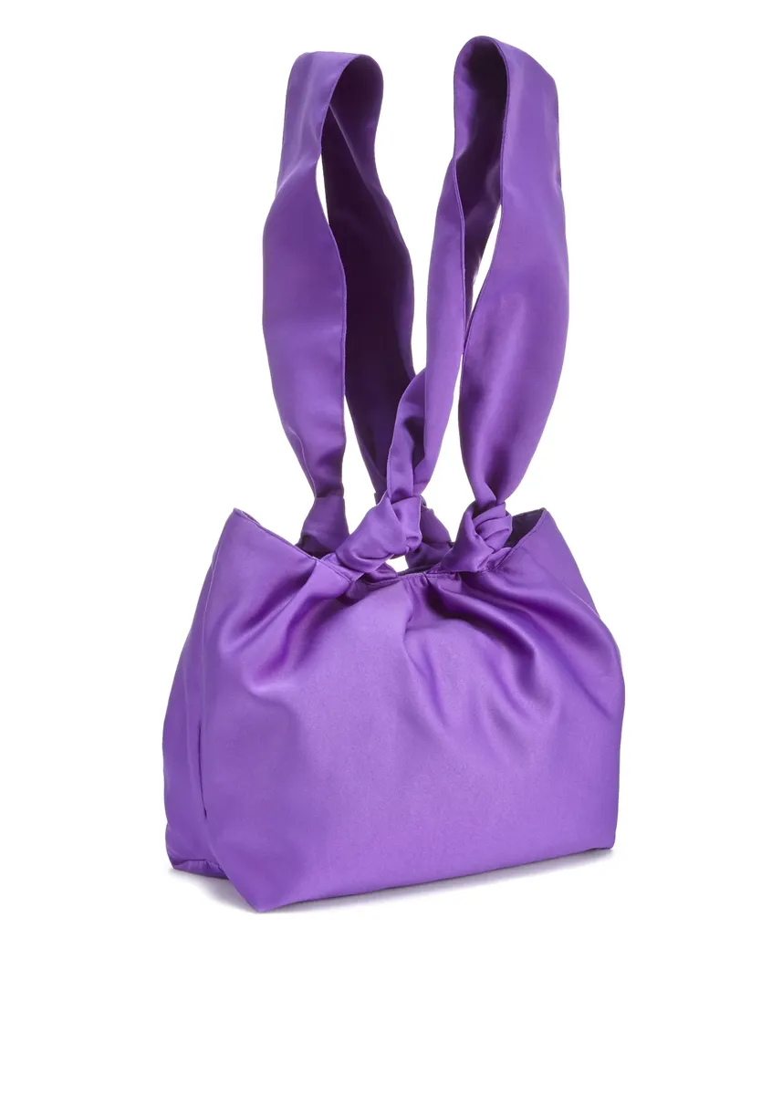 

Сумка через плечо LASCANA из атласа в модных ярких тонах, сумочка, вечерняя сумка, вечеринка, фиолетовый