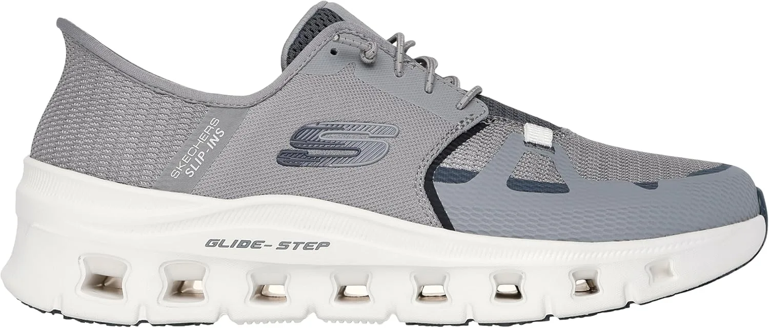 Мужские слипоны Skechers Glide Step Pro Sr с амортизацией пятки, обувь для медицинского персонала — фото 3