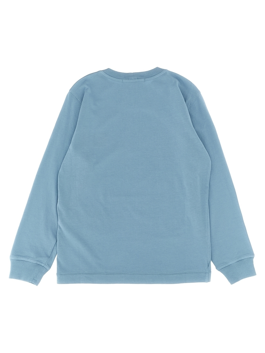 Футболка с нашивкой-логотипом Stone Island Junior, светло-голубой — фото 2
