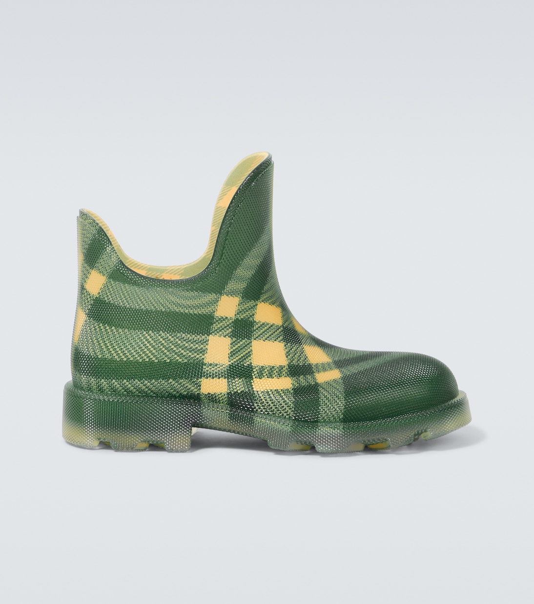 

Резиновые сапоги Burberry Check Burberry, зеленый