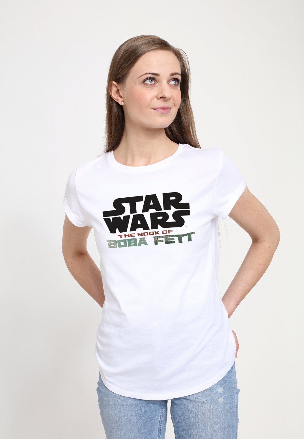 

Футболка с принтом BOOK OF BOBA FETT STAR WARS FETT LOGO Henry Tiger, белый