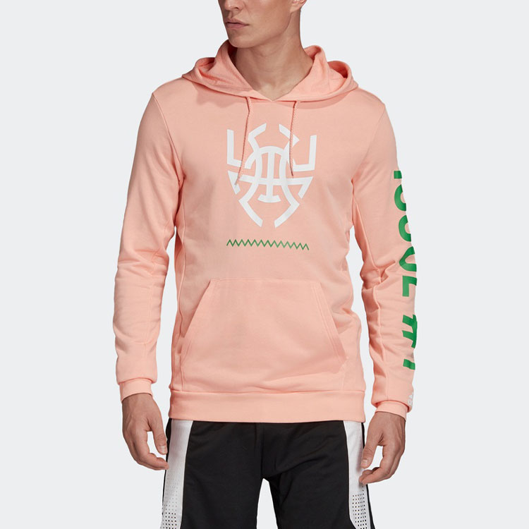 Свитшот Donovan Mitchell Glossy Powder Adidas, яркий светло-розовый — фото 4