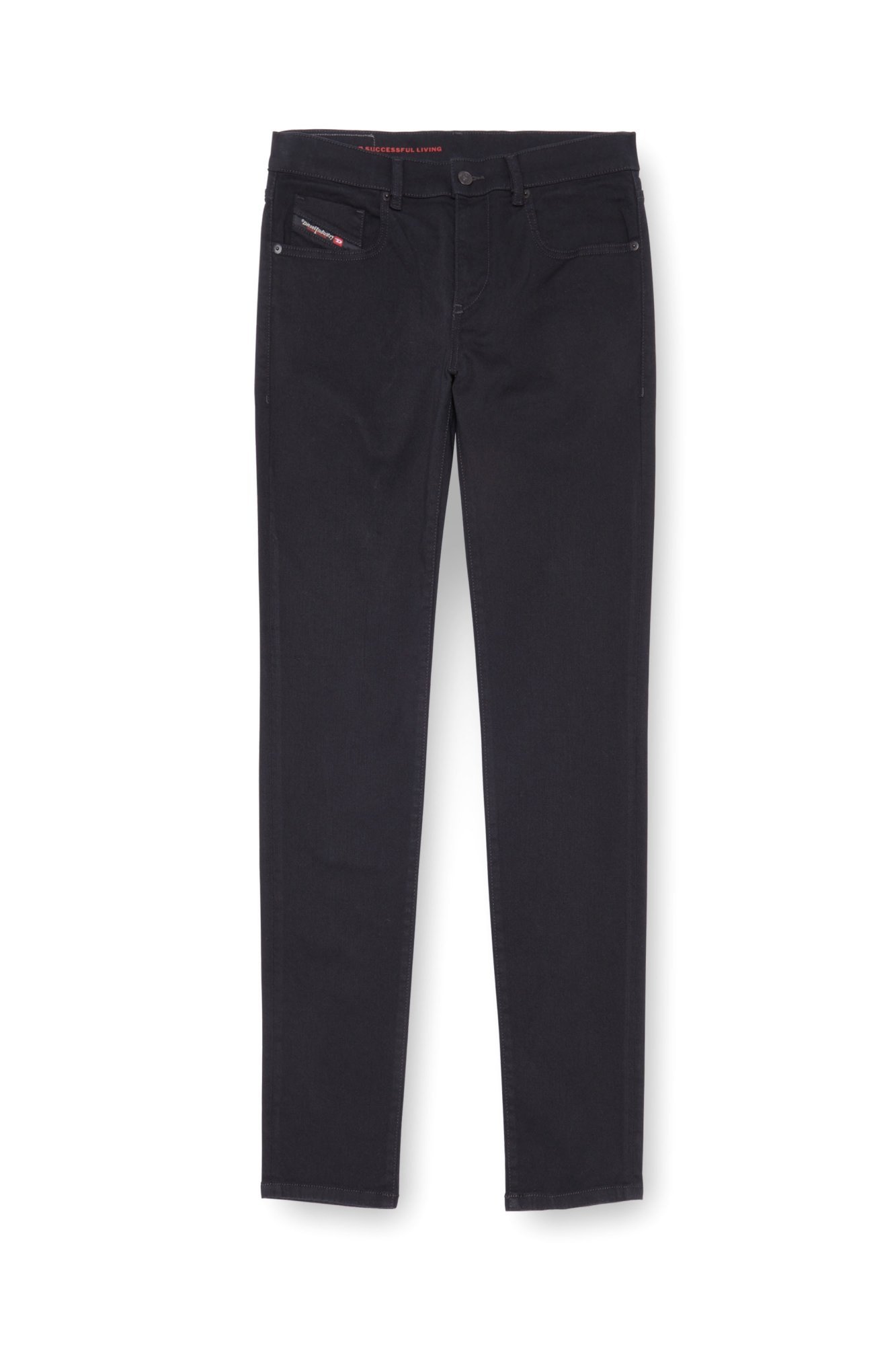 Мужские джинсовые брюки Slim Fit 2019 D-STRUKT L.32 Diesel, black — фото 3