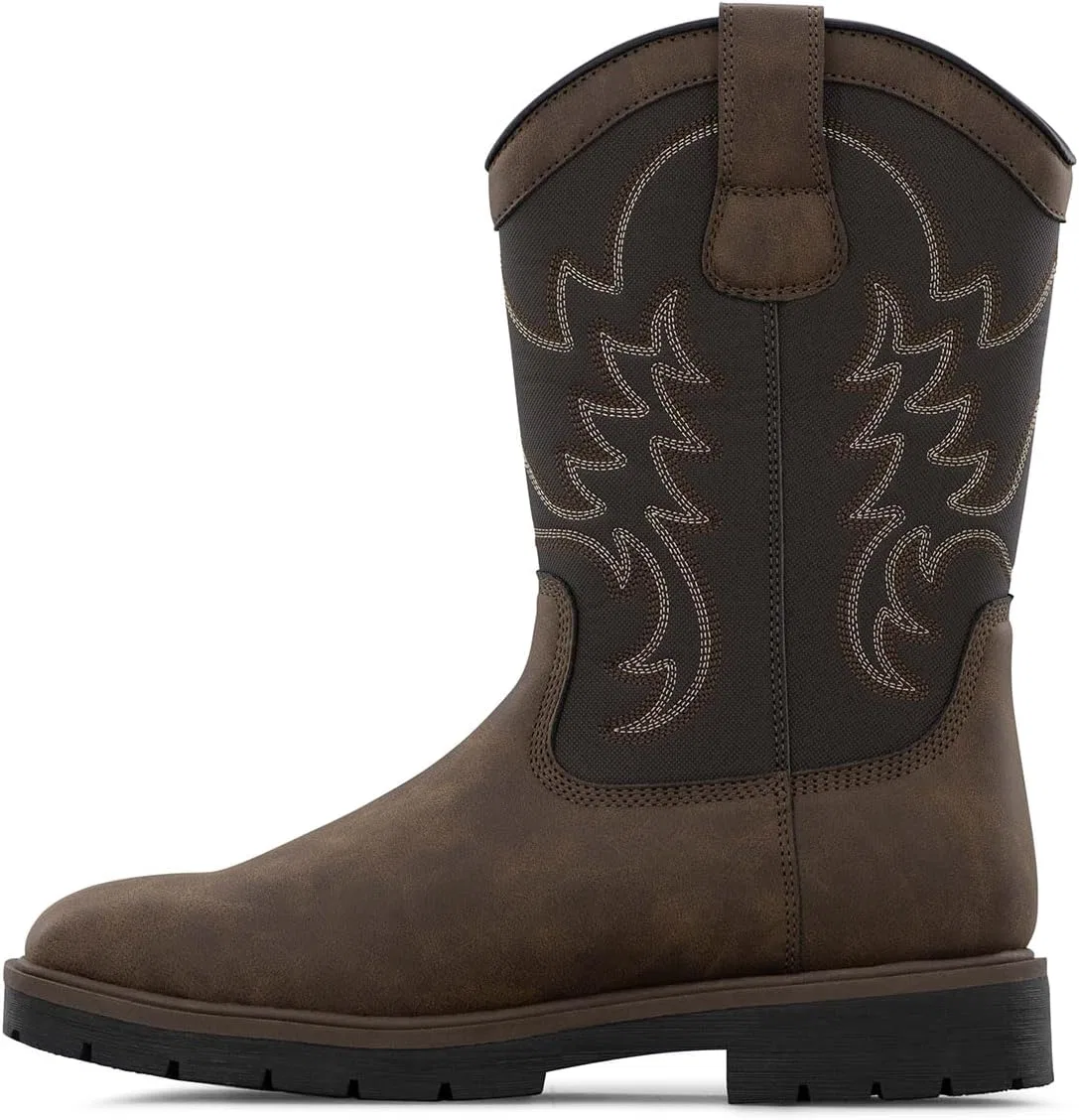 Ботинки Lugz Cowboss Men's Steel Toe Cap, Dark Brown Coffee Black — фото 4