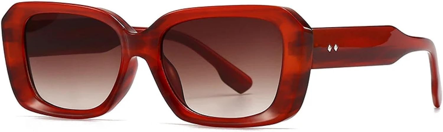 

Модные солнцезащитные очки Polygon для женщин в стиле ретро, ​​конфетные цвета, прозрачный градиент, защита от УФ-излучения UV400. Мужские солнцезащитные очки Polygon HHZZYVY, Brown Stripes Tea