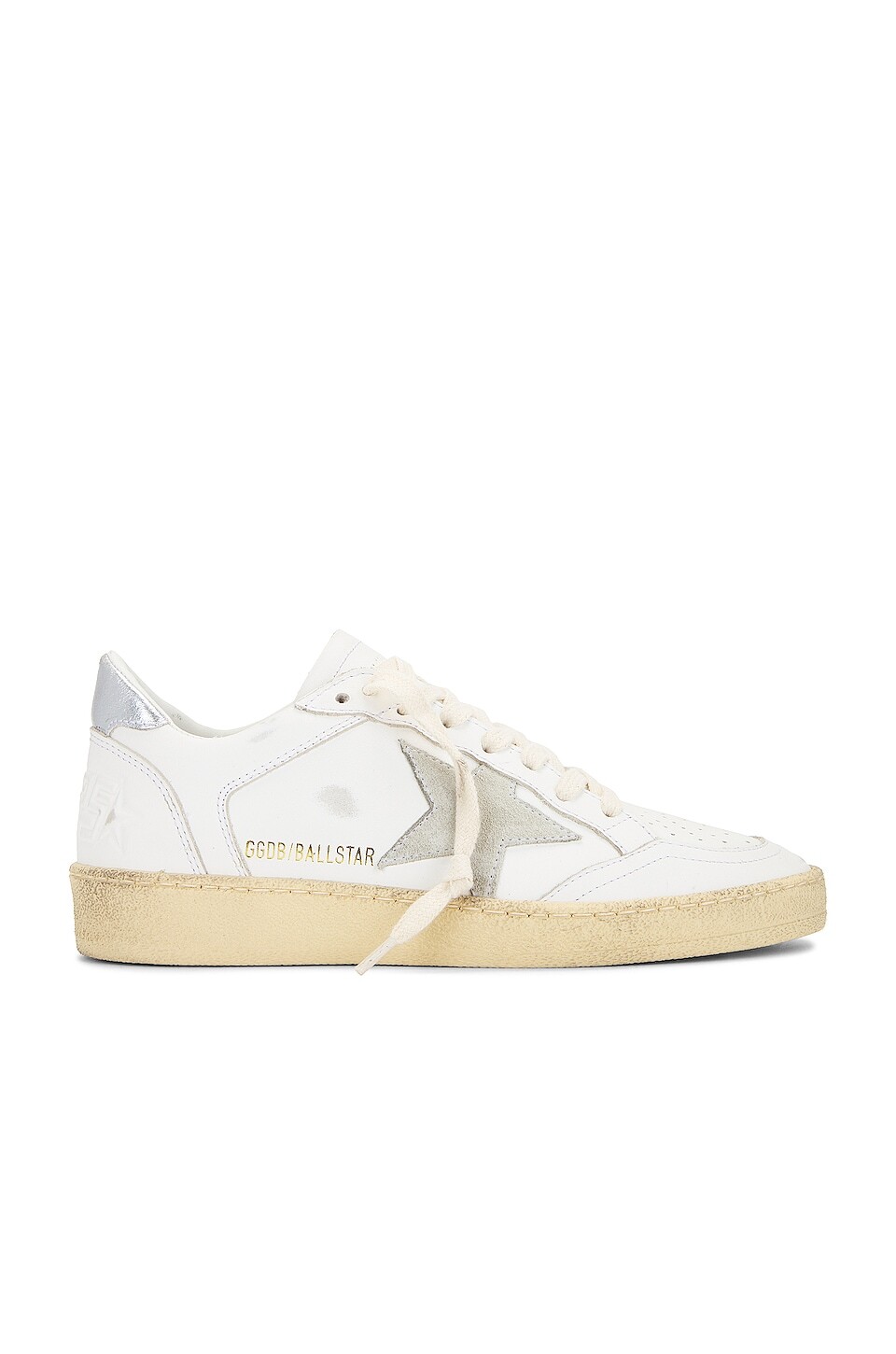Кроссовки Golden Goose Ball Star, цвет White, Ice, & Silver