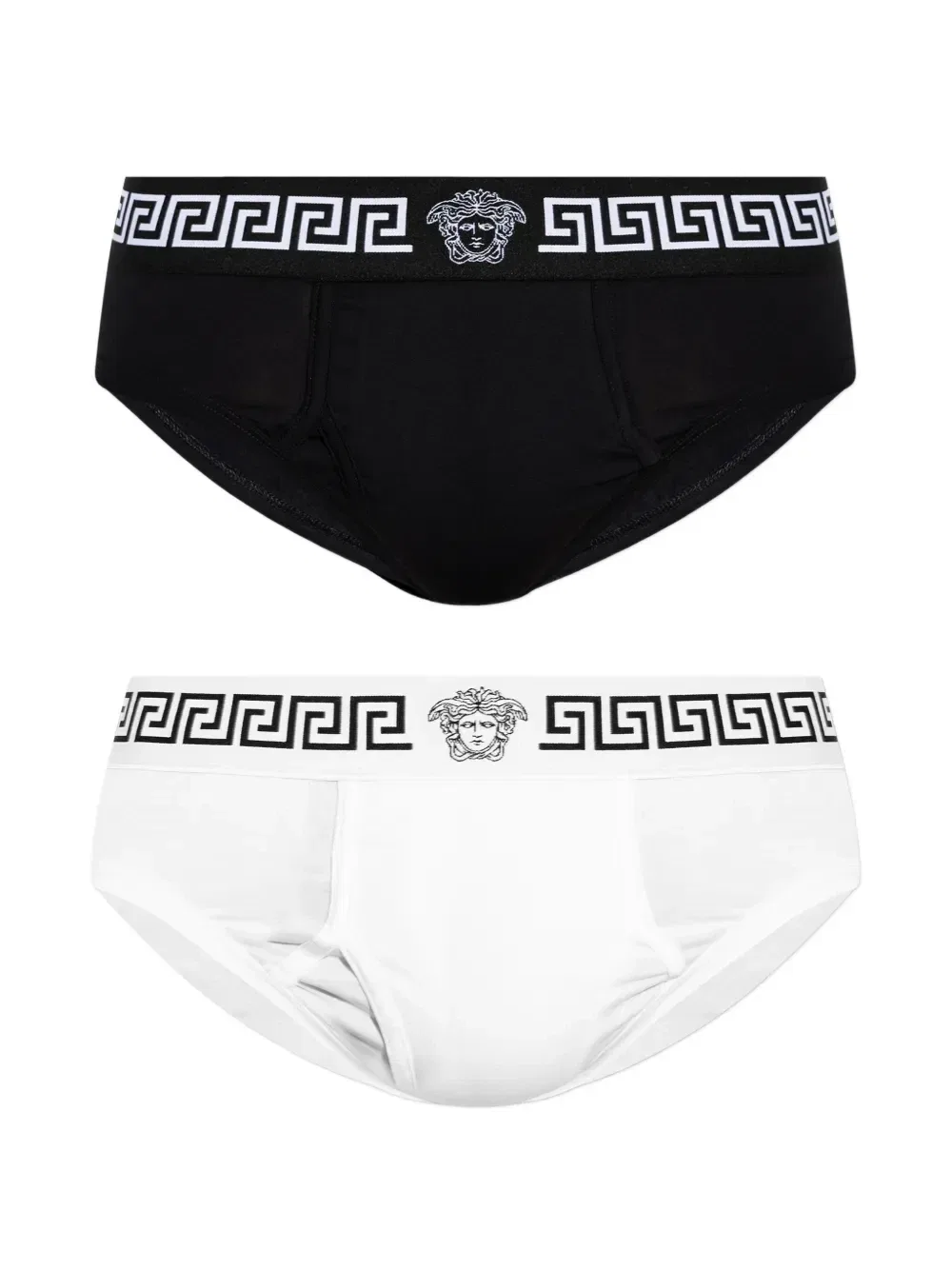 Трусы с логотипом (комплект из двух штук) VERSACE, черный