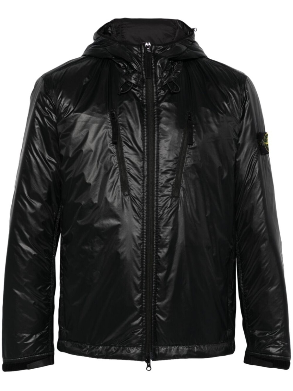 

Stone Island пуховик с капюшоном, черный