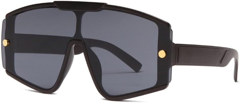 

Модные солнцезащитные очки большого размера с цельными линзами для мужчин и женщин, защита от УФ-излучения UV400, винтажные солнцезащитные очки в крупной оправе MTZJH, C1