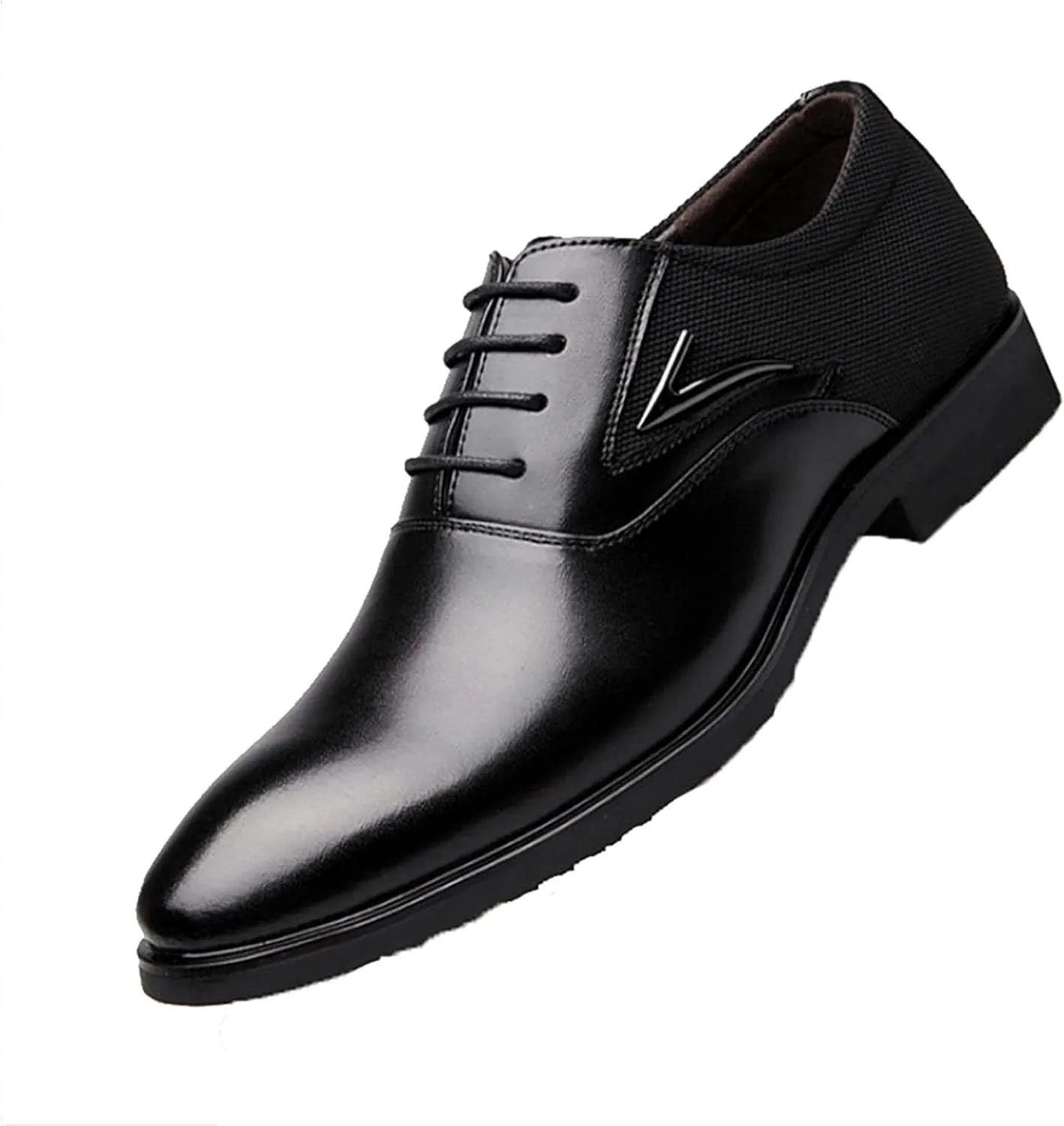 

Мужские деловые туфли Yiozoi, удобные, легкие, с заостренным носком, шнуровкой, оксфорды для офиса и формальных мероприятий, черный