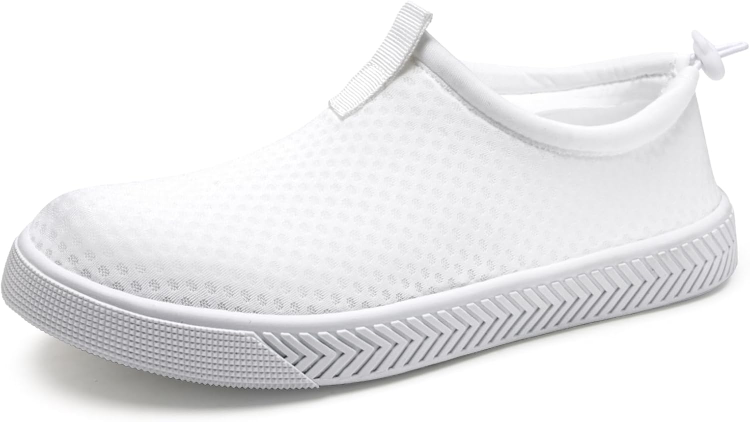 

Водные туфли WateLves для мужчин и женщин - быстросохнущие повседневные водные кроссовки с отверстиями для слива, легкие, противоскользящие для водных активностей на открытом воздухе, белый