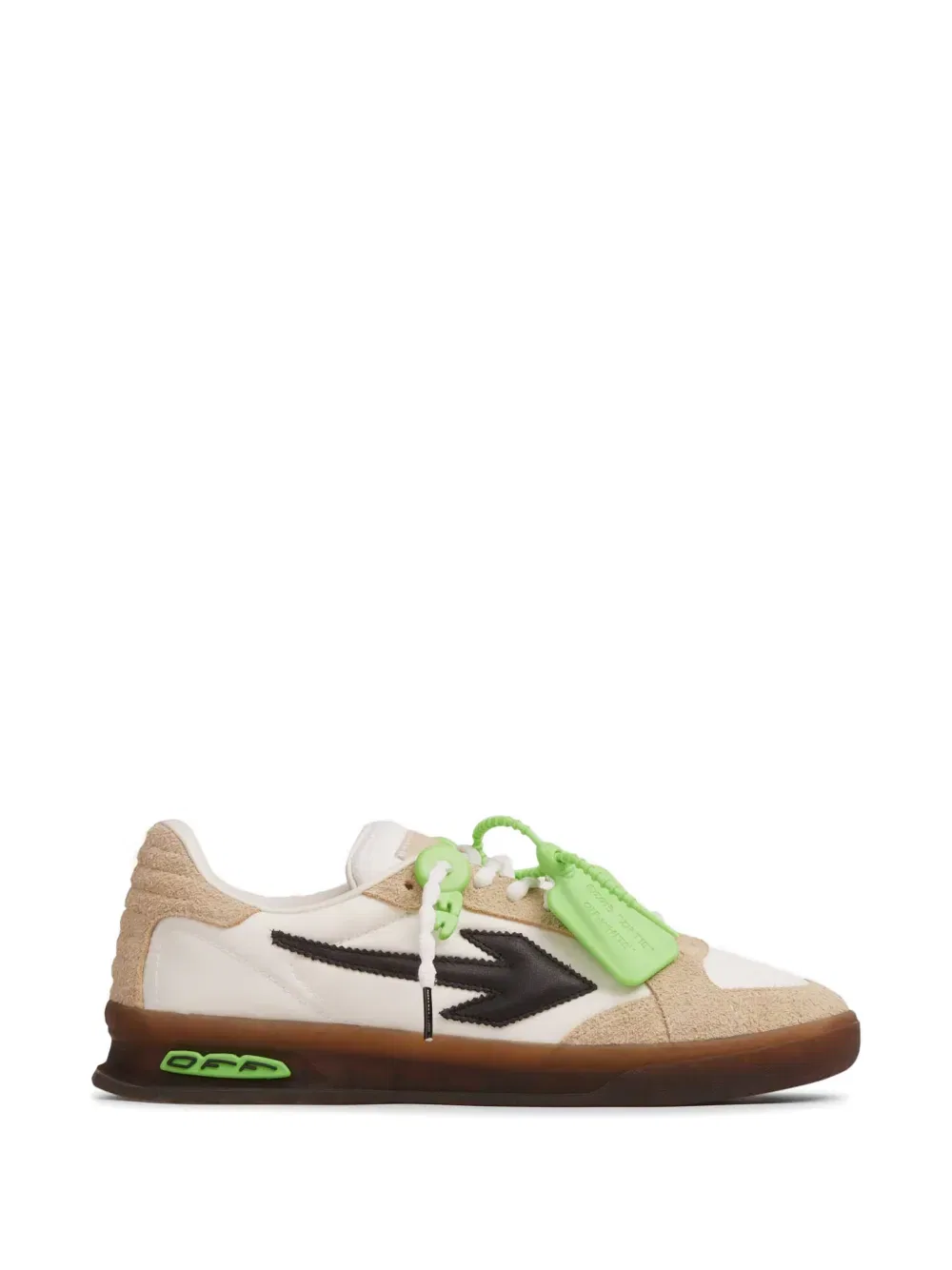Замшевые кроссовки End of play arrow Off-White, нейтральный