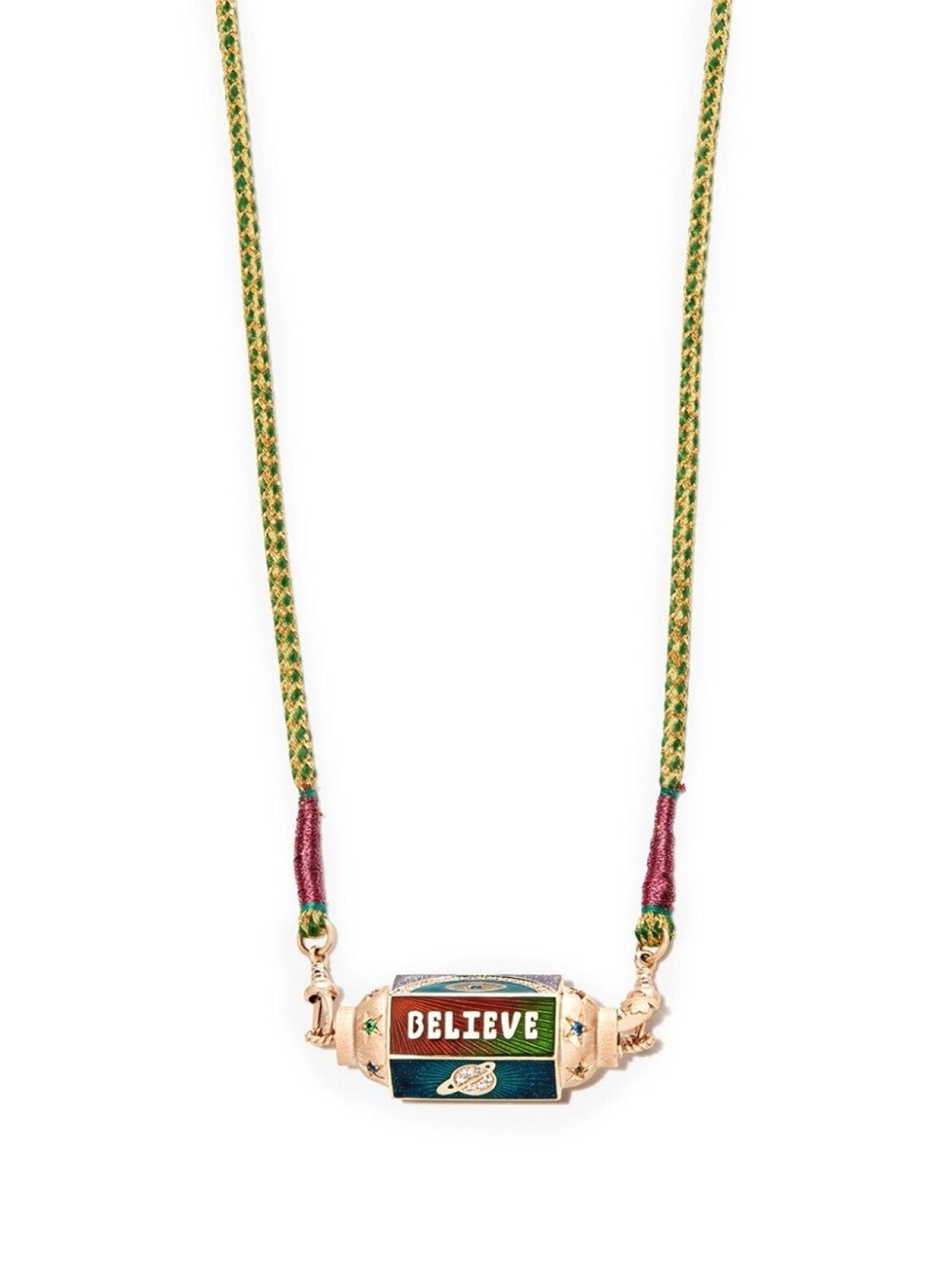 

Колье Believe из розового золота с бриллиантами и сапфирами Marie Lichtenberg, розовый