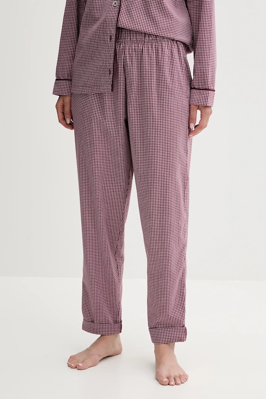

Хлопковые пижамные штаны United Colors Of Benetton, бордовый