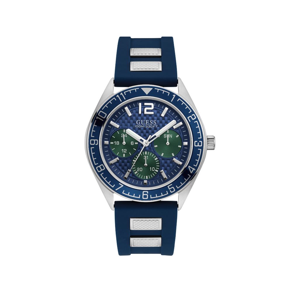 

Синие силиконовые часы GUESS