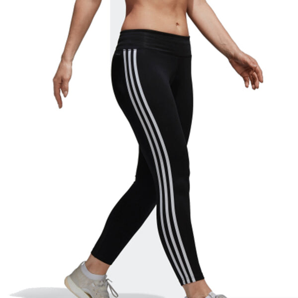 Спортивные штаны дизайн 2 move climalite 3 полоски 7 8 колготки азиатский размер Adidas, черный — фото 3