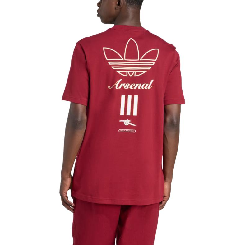 Футболка с принтом Arsenal Terrace Icons Adidas Originals, бордовый — фото 3