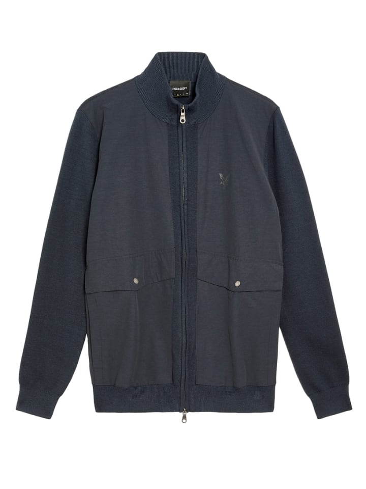 

Кардиган Lyle & Scott, темно-синий