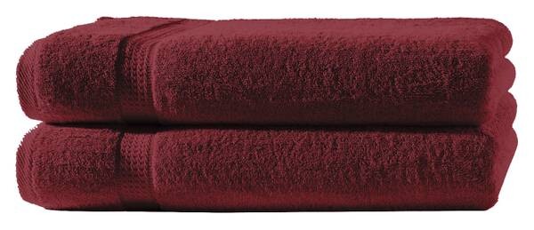 

2 шт Набор полотенец One-Home Frottee 70x140 cm, 70x2x140 см, бордовый