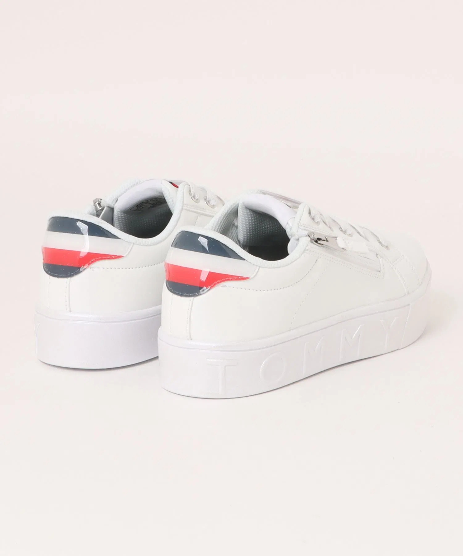 Детские кроссовки TOMMY HILFIGER EVA PLATFORM ZIP серебристо-белые — фото 2