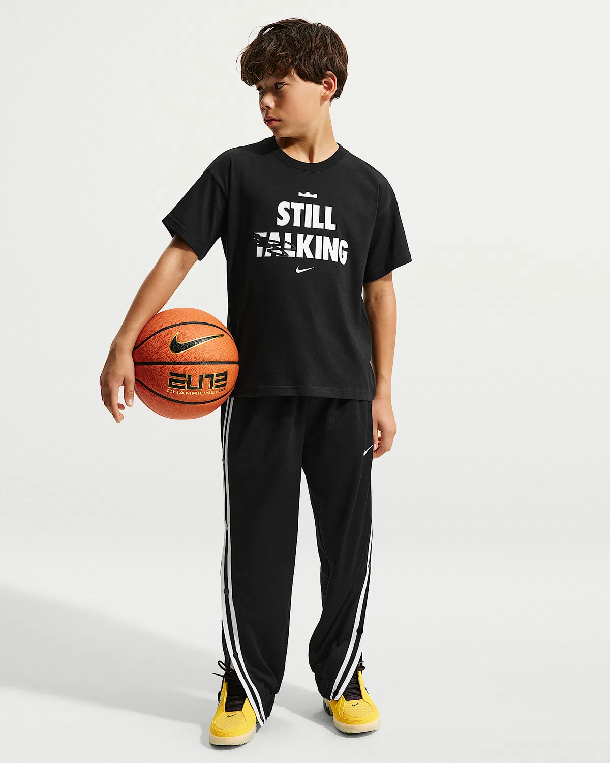 Детская футболка Max90 LeBron "Shut Up And Dribble", Black — фото 4