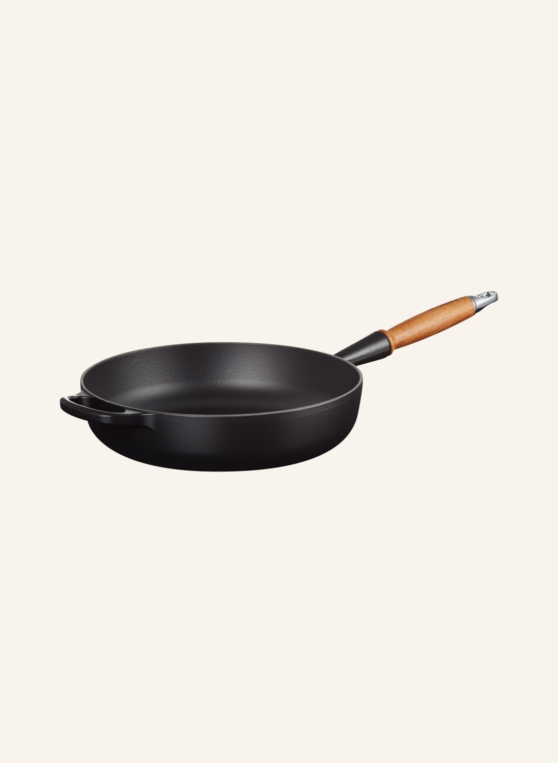 

Сковорода Le Creuset Signature 28 см с деревянной ручкой, черный