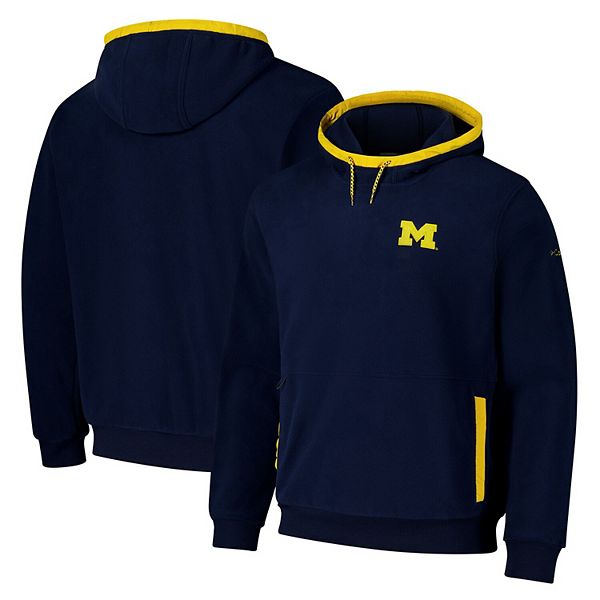 

Мужской синий флисовый худи Michigan Wolverines Flanker Columbia