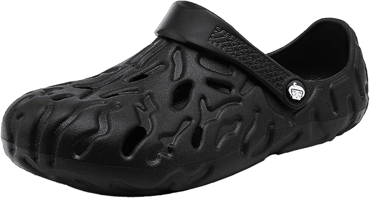 

Мужские большие сабо для дома и улицы, садовая обувь, пляжные сандалии, шлепанцы, обувь для воды EVA с регулируемым ремешком Meidiastra, черный