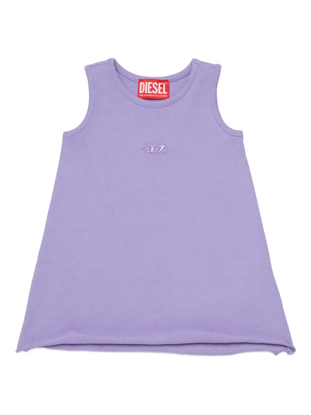 Платье с вышивкой Daspyb Diesel Kids, фиолетовый